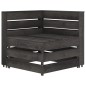 vidaXL Set Salotto da Giardino 8 pz in Legno di Pino Impregnato Grigio