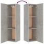 Set di Mobili Porta TV 4 pz Grigio Cemento in Legno Multistrato Set di Mobili Porta TV 4 pz Grigio Cemento in Legno Multistrato