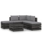 vidaXL Set Salotto da Giardino 6pz con Cuscini Legno Impregnato Grigio vidaXL Set Salotto da Giardino 6pz con Cuscini Legno Impregnato Grigio