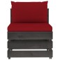 vidaXL Set Salotto da Giardino 6pz con Cuscini Legno Impregnato Grigio