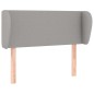 Testiera ad Orecchio Grigio Chiaro 93x23x78/88 cm in Tessuto Testiera ad Orecchio Grigio Chiaro 93x23x78/88 cm in Tessuto