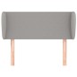 Testiera ad Orecchio Grigio Chiaro 93x23x78/88 cm in Tessuto Testiera ad Orecchio Grigio Chiaro 93x23x78/88 cm in Tessuto