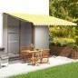 Tessuto di Ricambio per Tenda da Sole Giallo e Bianco 5x3,5 m Tessuto di Ricambio per Tenda da Sole Giallo e Bianco 5x3,5 m