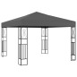 vidaXL Gazebo con Stringa di Luci LED 3x3 m in Tessuto Antracite vidaXL Gazebo con Stringa di Luci LED 3x3 m in Tessuto Antracite