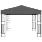vidaXL Gazebo con Stringa di Luci LED 3x3 m in Tessuto Antracite vidaXL Gazebo con Stringa di Luci LED 3x3 m in Tessuto Antracite