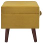 vidaXL Sgabelli con Contenitore 3 pz in Velluto Giallo Senape vidaXL Sgabelli con Contenitore 3 pz in Velluto Giallo Senape