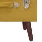 vidaXL Sgabelli con Contenitore 3 pz in Velluto Giallo Senape vidaXL Sgabelli con Contenitore 3 pz in Velluto Giallo Senape