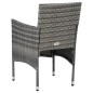 vidaXL Set Mobili da Pranzo per Giardino 7 pz in Polyrattan Grigio vidaXL Set Mobili da Pranzo per Giardino 7 pz in Polyrattan Grigio