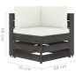 vidaXL Set Divani da Giardino con Cuscini 8pz Legno Impregnato Grigio