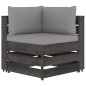 vidaXL Set Salotto da Giardino con Cuscini 7pz Legno Impregnato Grigio vidaXL Set Salotto da Giardino con Cuscini 7pz Legno Impregnato Grigio