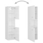 vidaXL Set Mobili da Bagno Bianco Lucido in Truciolato vidaXL Set Mobili da Bagno Bianco Lucido in Truciolato