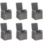 vidaXL Set da Pranzo da Giardino 7 pz Grigio vidaXL Set da Pranzo da Giardino 7 pz Grigio