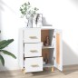 Credenza Bianca 69,5x34x90 cm in Legno Multistrato Credenza Bianca 69,5x34x90 cm in Legno Multistrato