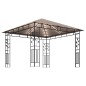 vidaXL Gazebo con Zanzariera Luci LED 3x3x2,73 m Grigio Talpa