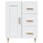 Credenza Bianca 69,5x34x90 cm in Legno Multistrato Credenza Bianca 69,5x34x90 cm in Legno Multistrato