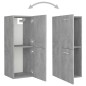 vidaXL Set Mobili da Bagno Grigio Cemento in Truciolato vidaXL Set Mobili da Bagno Grigio Cemento in Truciolato