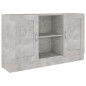 Credenza Grigio Cemento 120x30,5x70 cm in Truciolato Credenza Grigio Cemento 120x30,5x70 cm in Truciolato
