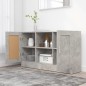 Credenza Grigio Cemento 120x30,5x70 cm in Truciolato Credenza Grigio Cemento 120x30,5x70 cm in Truciolato