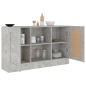 Credenza Grigio Cemento 120x30,5x70 cm in Truciolato Credenza Grigio Cemento 120x30,5x70 cm in Truciolato