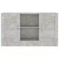 Credenza Grigio Cemento 120x30,5x70 cm in Truciolato Credenza Grigio Cemento 120x30,5x70 cm in Truciolato