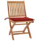 vidaXL Sedie da Giardino Pieghevoli con Cuscini 8 pz Massello di Teak vidaXL Sedie da Giardino Pieghevoli con Cuscini 8 pz Massello di Teak