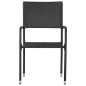 vidaXL Set Mobili da Pranzo per Giardino 5 pz Nero vidaXL Set Mobili da Pranzo per Giardino 5 pz Nero