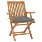 vidaXL Sedie da Giardino Pieghevoli con Cuscini 6 pz Massello di Teak vidaXL Sedie da Giardino Pieghevoli con Cuscini 6 pz Massello di Teak