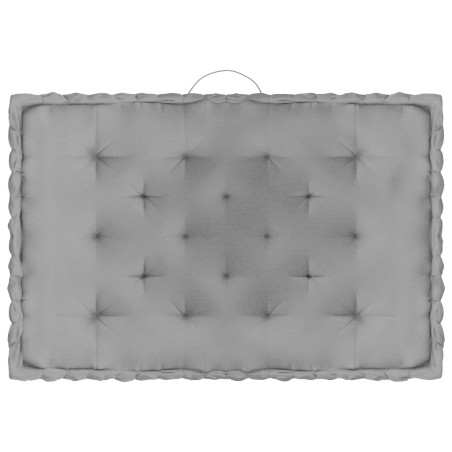 vidaXL Cuscini per Pallet e Pavimento 6 pz Grigi n Cotone 
