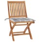 vidaXL Sedie da Giardino Pieghevoli con Cuscini 6 pz Massello di Teak vidaXL Sedie da Giardino Pieghevoli con Cuscini 6 pz Massello di Teak