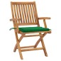 vidaXL Sedie da Giardino Pieghevoli con Cuscini 8 pz Massello di Teak vidaXL Sedie da Giardino Pieghevoli con Cuscini 8 pz Massello di Teak