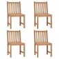 vidaXL Sedie da Giardino 4 pz con Cuscini in Legno Massello di Teak vidaXL Sedie da Giardino 4 pz con Cuscini in Legno Massello di Teak