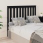 Testiera per Letto Nera 146x6x101 cm in Legno Massello di Pino Testiera per Letto Nera 146x6x101 cm in Legno Massello di Pino