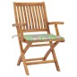 vidaXL Sedie da Giardino Pieghevoli con Cuscini 8 pz Massello di Teak vidaXL Sedie da Giardino Pieghevoli con Cuscini 8 pz Massello di Teak