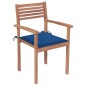 vidaXL Sedie da Giardino Impilabili 8 pz con Cuscini Massello di Teak vidaXL Sedie da Giardino Impilabili 8 pz con Cuscini Massello di Teak