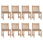 vidaXL Sedie da Giardino con Cuscini 8 pz in Legno Massello di Teak vidaXL Sedie da Giardino con Cuscini 8 pz in Legno Massello di Teak