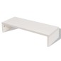 Supporto per Monitor in Truciolato 60x23,5x12 cm Bianco Supporto per Monitor in Truciolato 60x23,5x12 cm Bianco