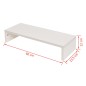 Supporto per Monitor in Truciolato 60x23,5x12 cm Bianco Supporto per Monitor in Truciolato 60x23,5x12 cm Bianco