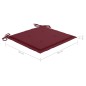 vidaXL Sedie da Giardino 6 pz con Cuscini Rosso Vino Massello di Teak vidaXL Sedie da Giardino 6 pz con Cuscini Rosso Vino Massello di Teak