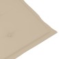 vidaXL Sedie Reclinabili da Giardino con Cuscini 8 pz Massello di Teak