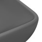 Lavabo Lusso Rettangolare Grigio Scuro Opaco 71x38 cm Ceramica Lavabo Lusso Rettangolare Grigio Scuro Opaco 71x38 cm Ceramica