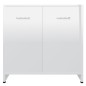 vidaXL Set Mobili da Bagno 4 pz Bianco Lucido vidaXL Set Mobili da Bagno 4 pz Bianco Lucido