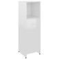 vidaXL Set Mobili da Bagno 4 pz Bianco Lucido vidaXL Set Mobili da Bagno 4 pz Bianco Lucido