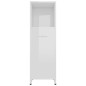 vidaXL Set Mobili da Bagno 4 pz Bianco Lucido vidaXL Set Mobili da Bagno 4 pz Bianco Lucido