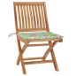 vidaXL Sedie da Giardino Pieghevoli con Cuscini 4 pz Massello di Teak vidaXL Sedie da Giardino Pieghevoli con Cuscini 4 pz Massello di Teak
