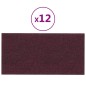 Pannelli Murali 12 pz Viola 30x15 cm Tessuto 0,54 m² Pannelli Murali 12 pz Viola 30x15 cm Tessuto 0,54 m²