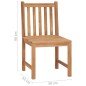 vidaXL Sedie da Giardino con Cuscini 8 pz in Legno Massello di Teak vidaXL Sedie da Giardino con Cuscini 8 pz in Legno Massello di Teak