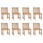 vidaXL Sedie da Giardino con Cuscini 8 pz in Legno Massello di Teak vidaXL Sedie da Giardino con Cuscini 8 pz in Legno Massello di Teak