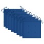 vidaXL Sedie da Giardino 8 pz con Cuscini Blu Reale Massello di Teak vidaXL Sedie da Giardino 8 pz con Cuscini Blu Reale Massello di Teak