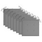vidaXL Sedie da Giardino Impilabili con Cuscini 8 pz Massello di Teak vidaXL Sedie da Giardino Impilabili con Cuscini 8 pz Massello di Teak