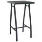 vidaXL Set Bar da Giardino 5 pz Nero e Grigio vidaXL Set Bar da Giardino 5 pz Nero e Grigio